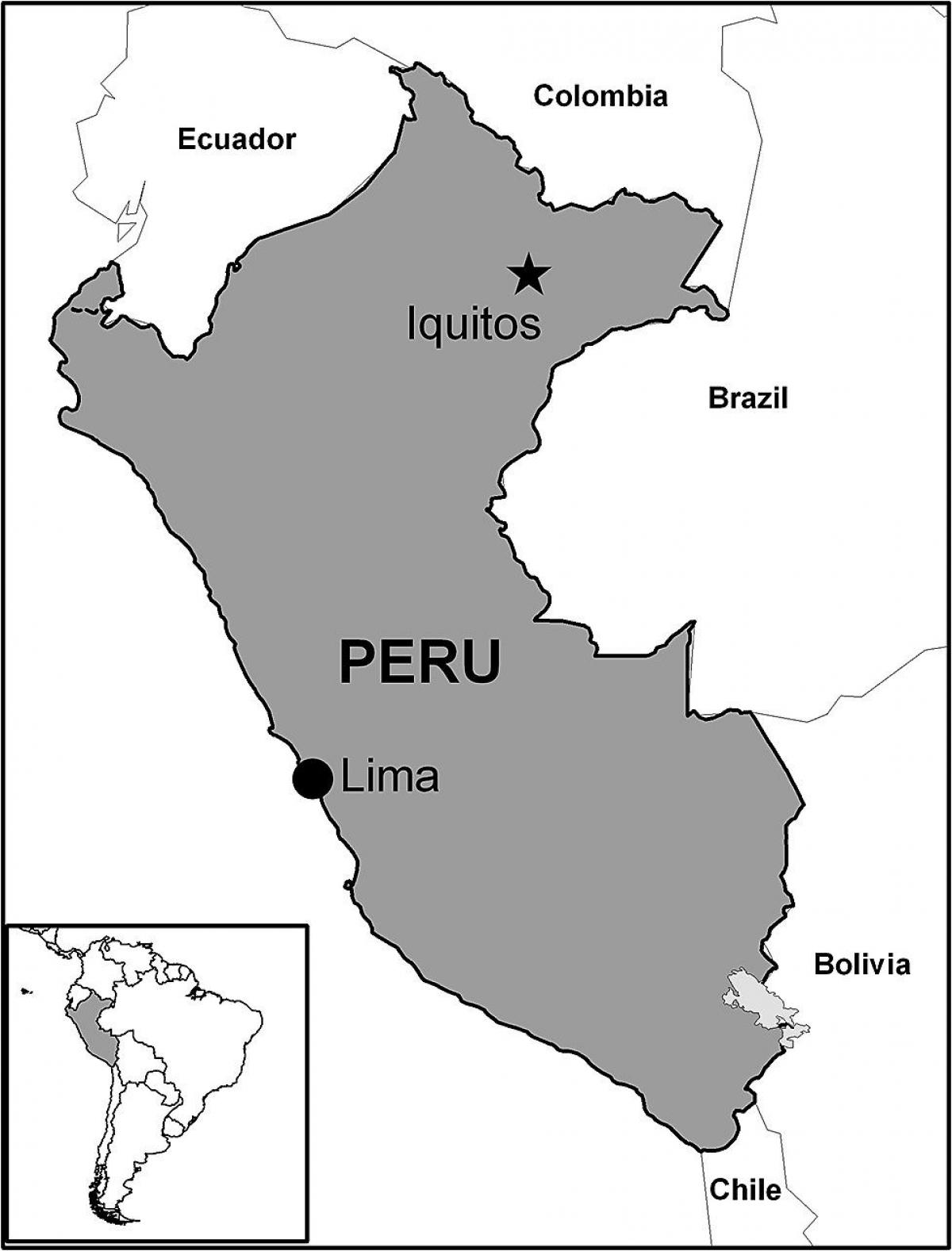 χάρτης της iquitos Περού