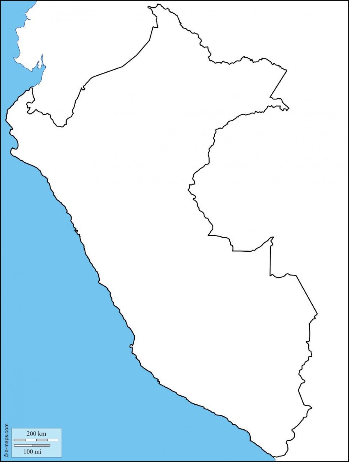 Περού κενό χάρτη