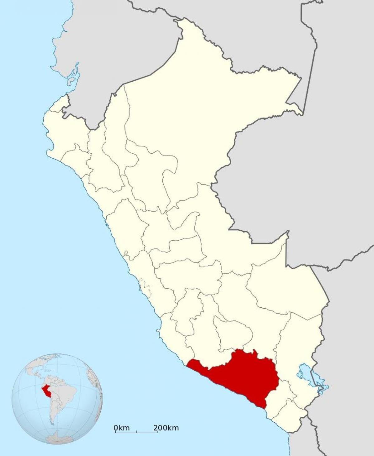 χάρτης της αρεκίπα του Περού