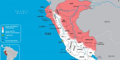 Χάρτης του Περού ελονοσία