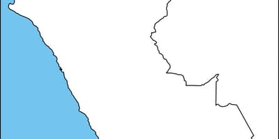 Χάρτης της κενό χάρτη του Περού